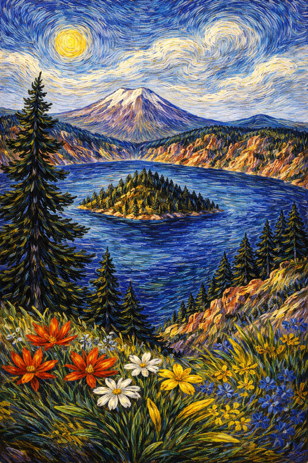 Van Gogh Night Palette painting.