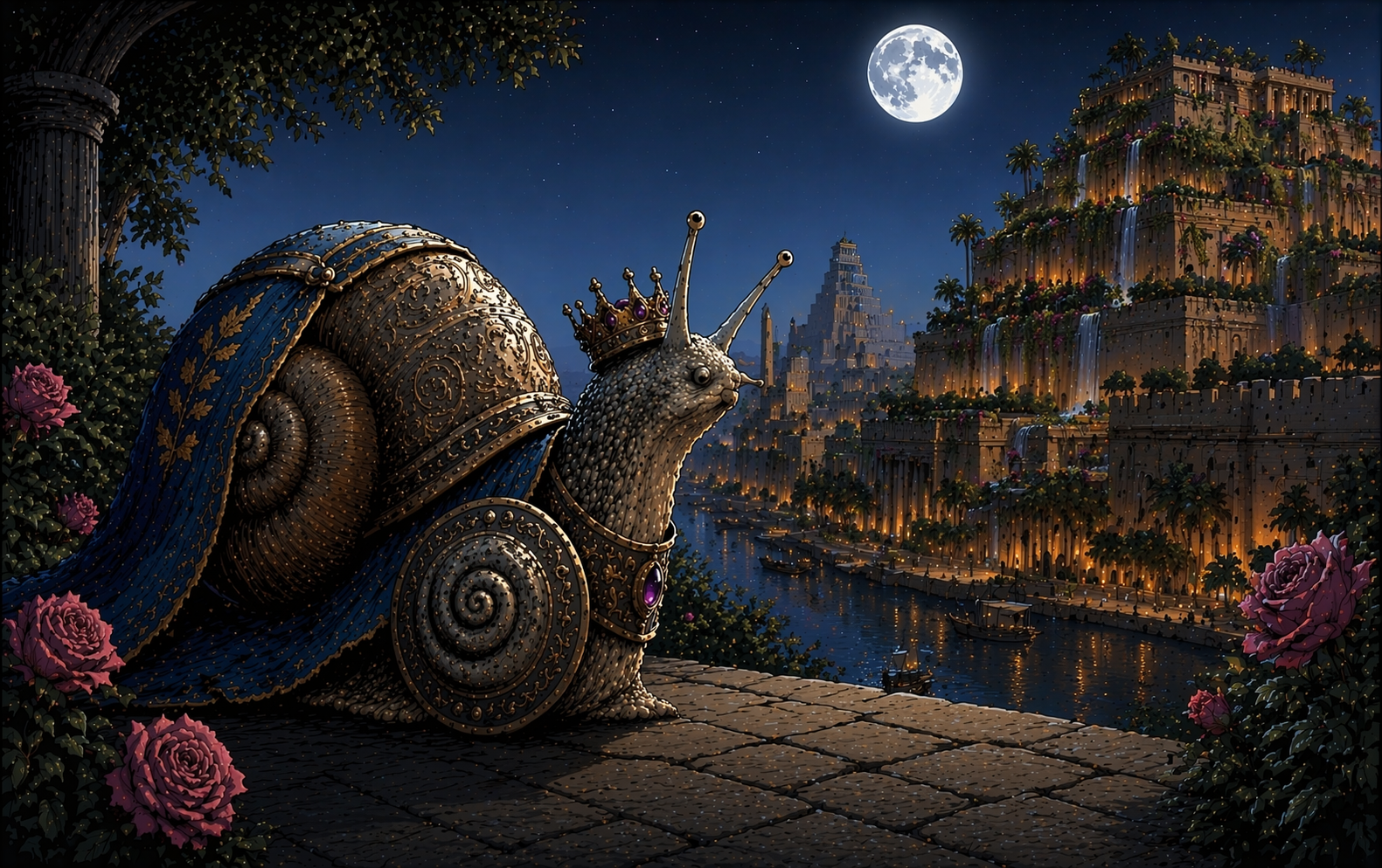 Snail portrait image.