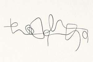 An abstract artwork titled line drawing.